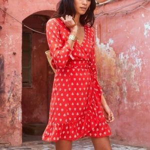 Sezane Elena Wrap Dress. Been Worn once. Size 34,